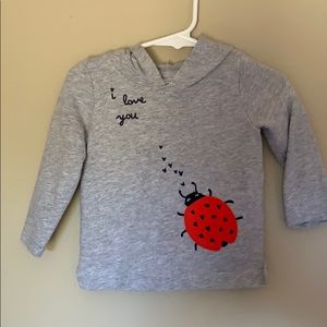 Hooded long sleeve shirt